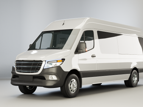 Autob&uacute;s lanzadera moderno Modelo 3D