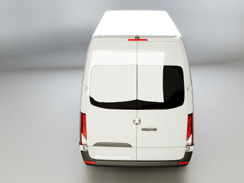 Modern Shuttle Bus 3D Model