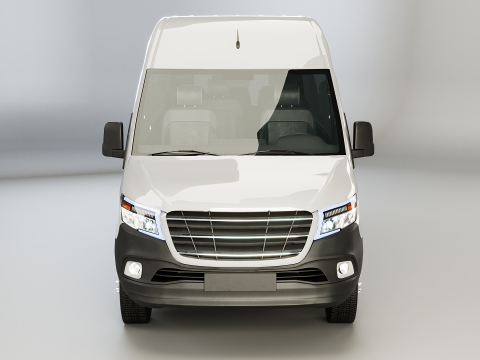 आधुनिक शटल बस 3D मॉडल