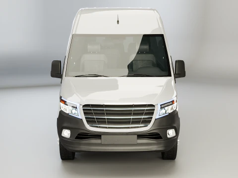 Modern Shuttle Bus 3D Model