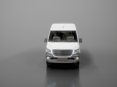 आधुनिक शटल बस 3D मॉडल