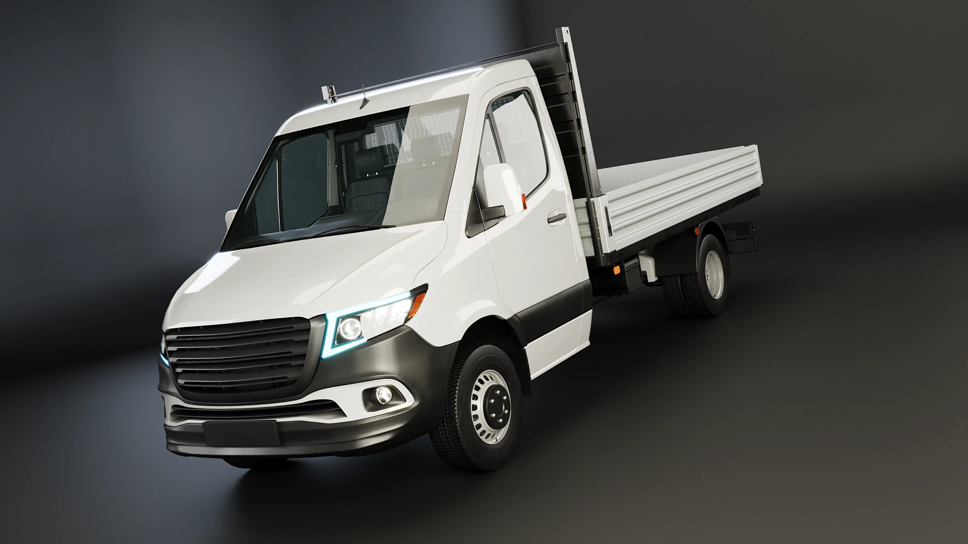 Modern Utility Pickup Truck 3D Model .c4d .max .obj .3ds .fbx .stl .blend 