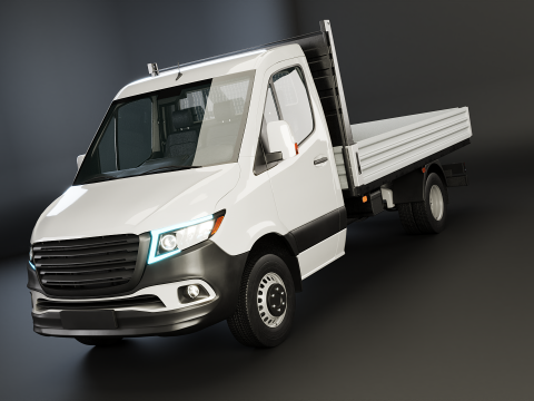 Truk Pickup Utilitas Modern Model 3D