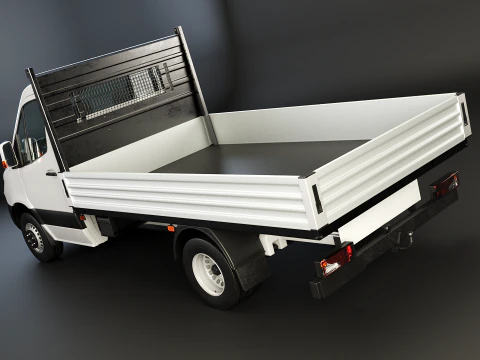 Modern Utility Pickup Truck 3D Model