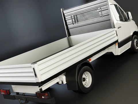 Modern Utility Pickup Truck 3D Model