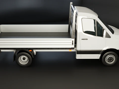 Modern Utility Pickup Truck 3D Model
