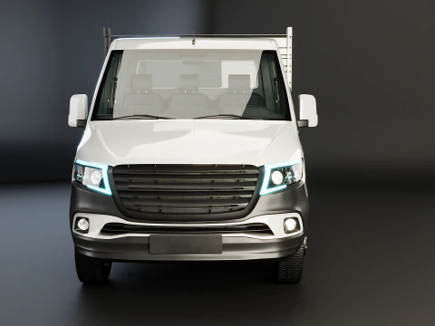 Modern Utility Pickup Truck 3D Model