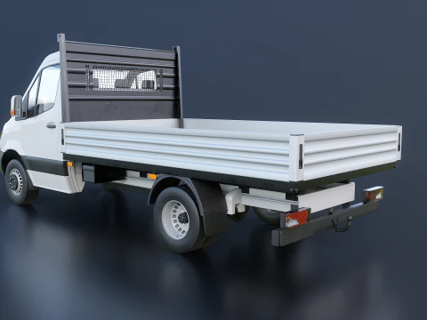 Modern Utility Pickup Truck 3D Model