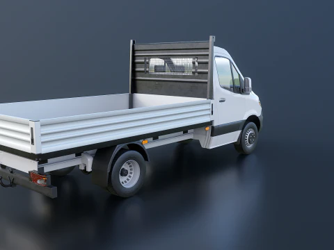 Modern Utility Pickup Truck 3D Model