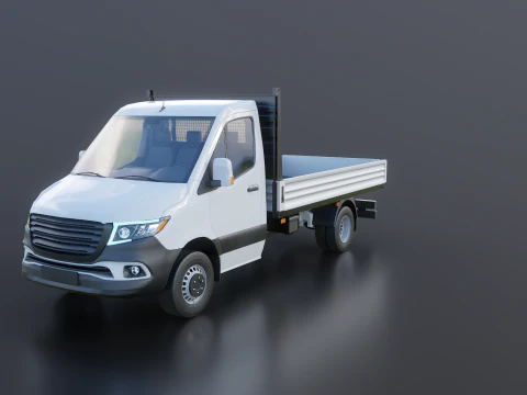 Modern Utility Pickup Truck 3D Model