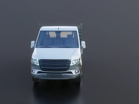 Modern Utility Pickup Truck 3D Model