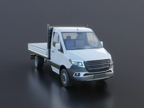 Modern Utility Pickup Truck 3D Model