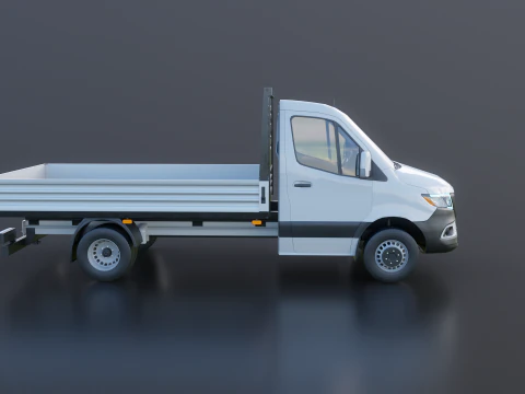 Modern Utility Pickup Truck 3D Model