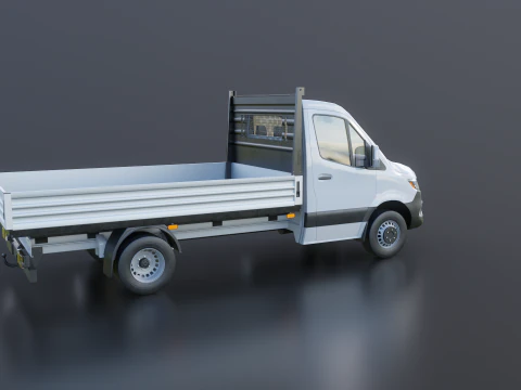 Modern Utility Pickup Truck 3D Model