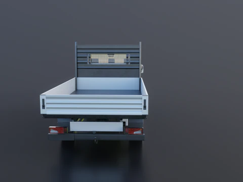 Modern Utility Pickup Truck 3D Model