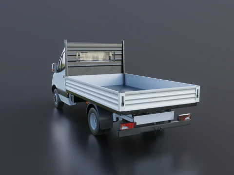 Modern Utility Pickup Truck 3D Model