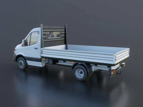Modern Utility Pickup Truck 3D Model