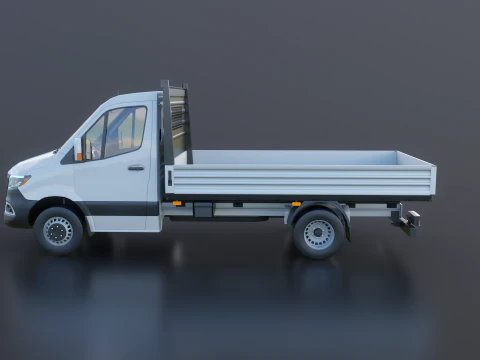 Modern Utility Pickup Truck 3D Model
