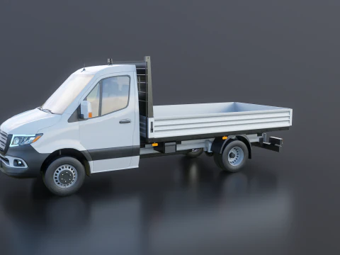 Modern Utility Pickup Truck 3D Model
