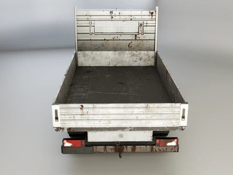 Modern Utility Pickup Truck Usage Wear 3D Model