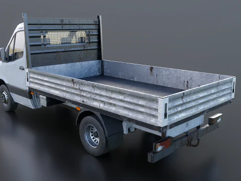 Modern Utility Pickup Truck Usage Wear 3D Model
