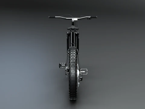 Moderna Fatbike MTB elettrica Modello 3D