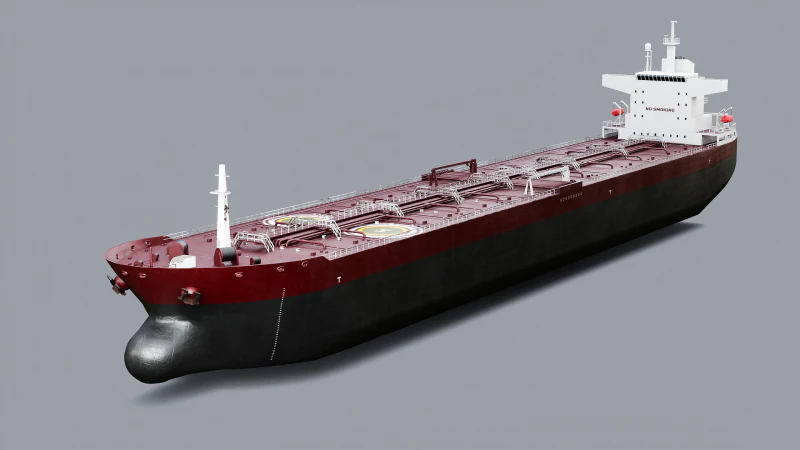 Navio petroleiro moderno navio de carga Modelo 3D .c4d .max .obj .3ds .fbx .stl .blend 