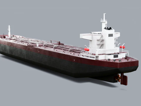 Navio petroleiro moderno navio de carga Modelo 3D