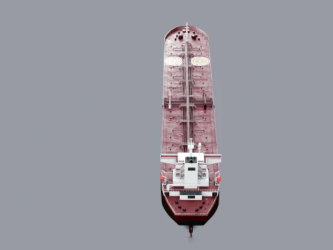 Navio petroleiro moderno navio de carga Modelo 3D