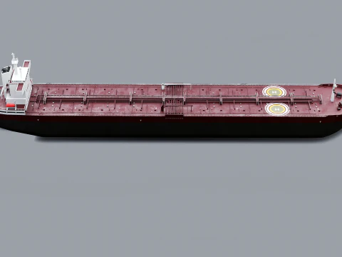 Navio petroleiro moderno navio de carga Modelo 3D
