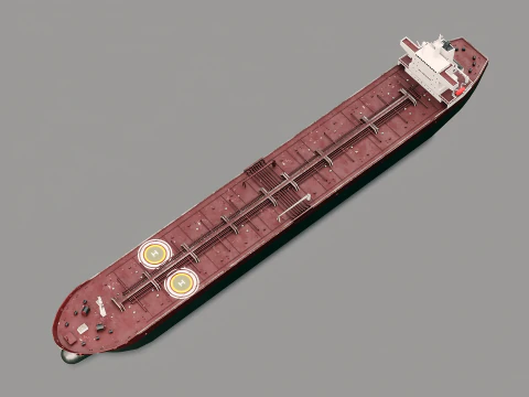 Navio petroleiro moderno navio de carga Modelo 3D