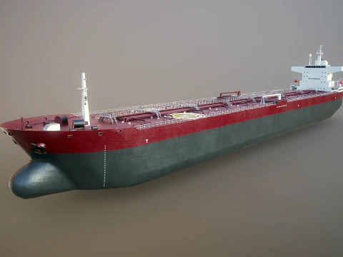 Navio petroleiro moderno navio de carga Modelo 3D