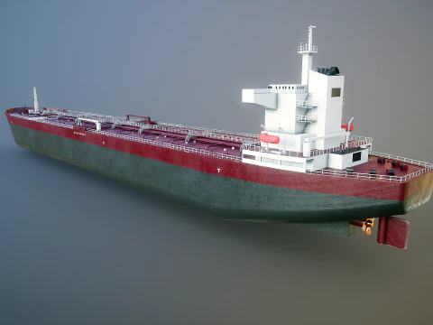 Navio petroleiro moderno navio de carga Modelo 3D