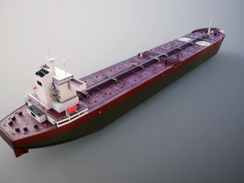Navio petroleiro moderno navio de carga Modelo 3D