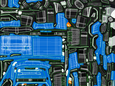 Y&uuml;kleyici Vin&ccedil;li Ger&ccedil;ek&ccedil;i D&uuml;z Yataklı Kamyon 3D Model