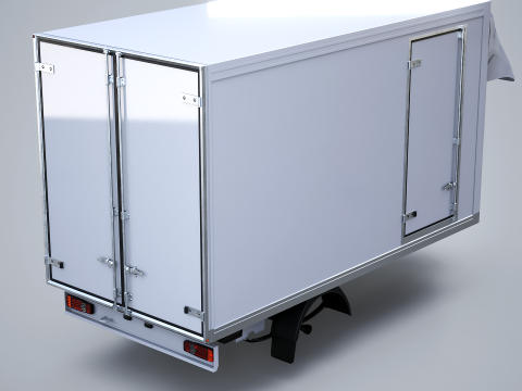 냉장 밴 박스 구조 3D 모델