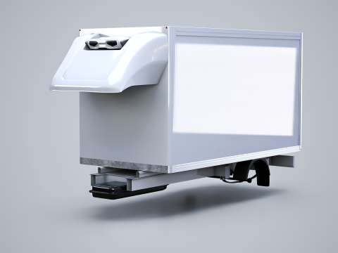 Refrigerated Van Box Structure 3D Model
