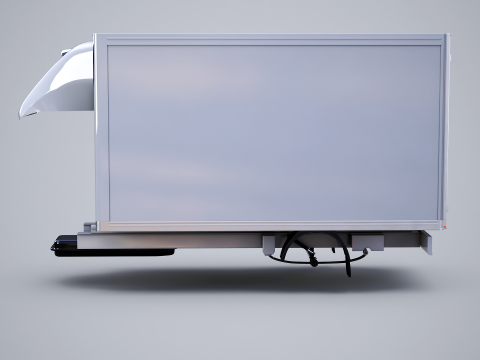 Refrigerated Van Box Structure 3D Model