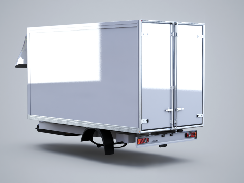 Refrigerated Van Box Structure 3D Model