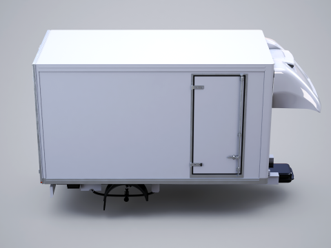 Refrigerated Van Box Structure 3D Model