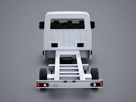 Renault Master 2025 Chassis Cab - Realistic PBR Textured 3D Model