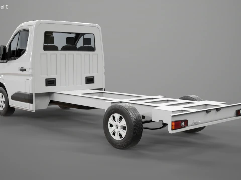 Renault Master 2025 Chassis Cab - Realistic PBR Textured 3D Model