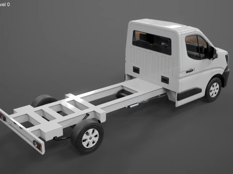 Renault Master 2025 Chassis Cab - Realistic PBR Textured 3D Model