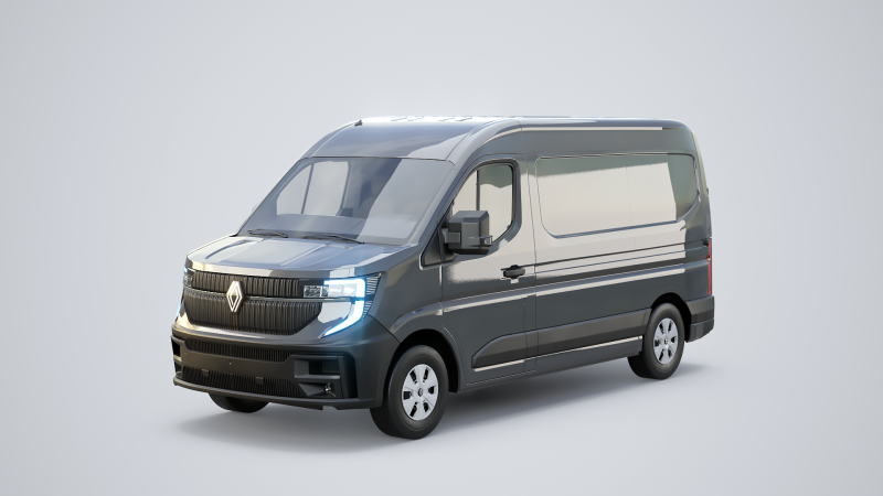 Furgone elettrico Renault Master 2025 E-Tech Modello 3D .c4d .max .obj .3ds .fbx .stl .blend