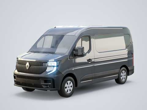 Van listrik Renault Master 2025 E-Tech Model 3D