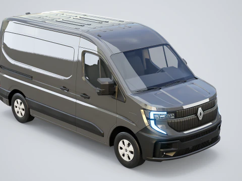Furg&atilde;o el&eacute;trico Renault Master 2025 E-Tech Modelo 3D