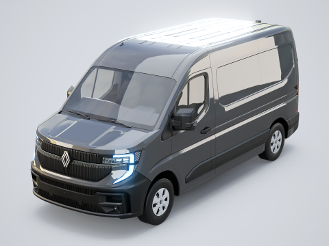 Furgone elettrico Renault Master 2025 E-Tech Modello 3D