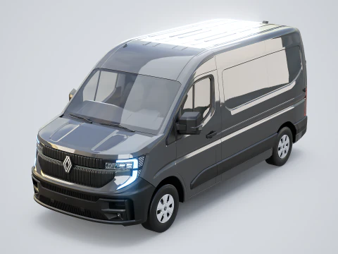 Furg&atilde;o el&eacute;trico Renault Master 2025 E-Tech Modelo 3D