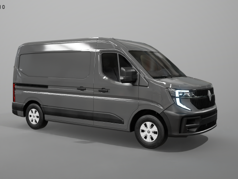 Furgone elettrico Renault Master 2025 E-Tech Modello 3D