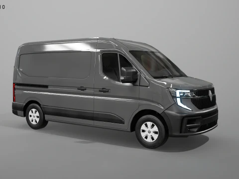 Furg&atilde;o el&eacute;trico Renault Master 2025 E-Tech Modelo 3D